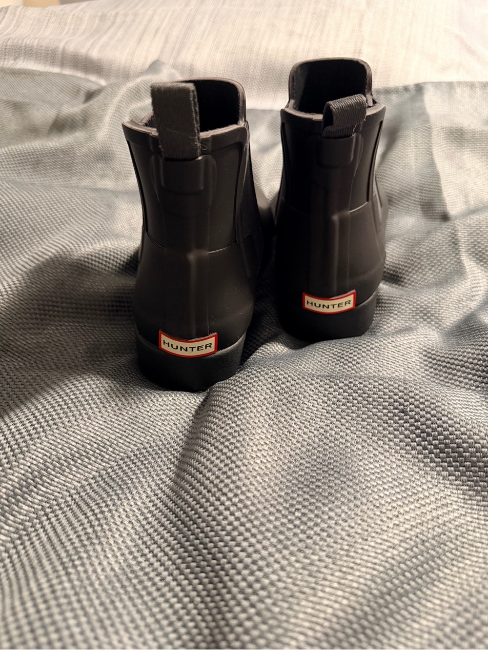 Hunter Black Chelsea-Style Rain Boots - Picture 3 of 5